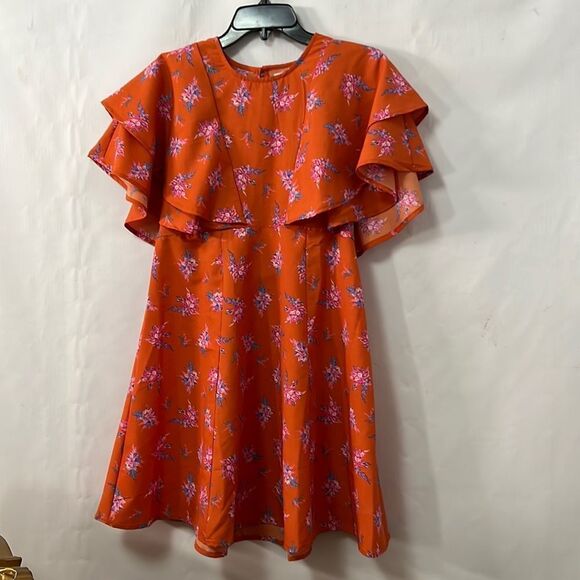 ASOS DESIGNS-FLORAL OPEN BACK DRESS SIZE‎ 6 - Picture 1 of 4